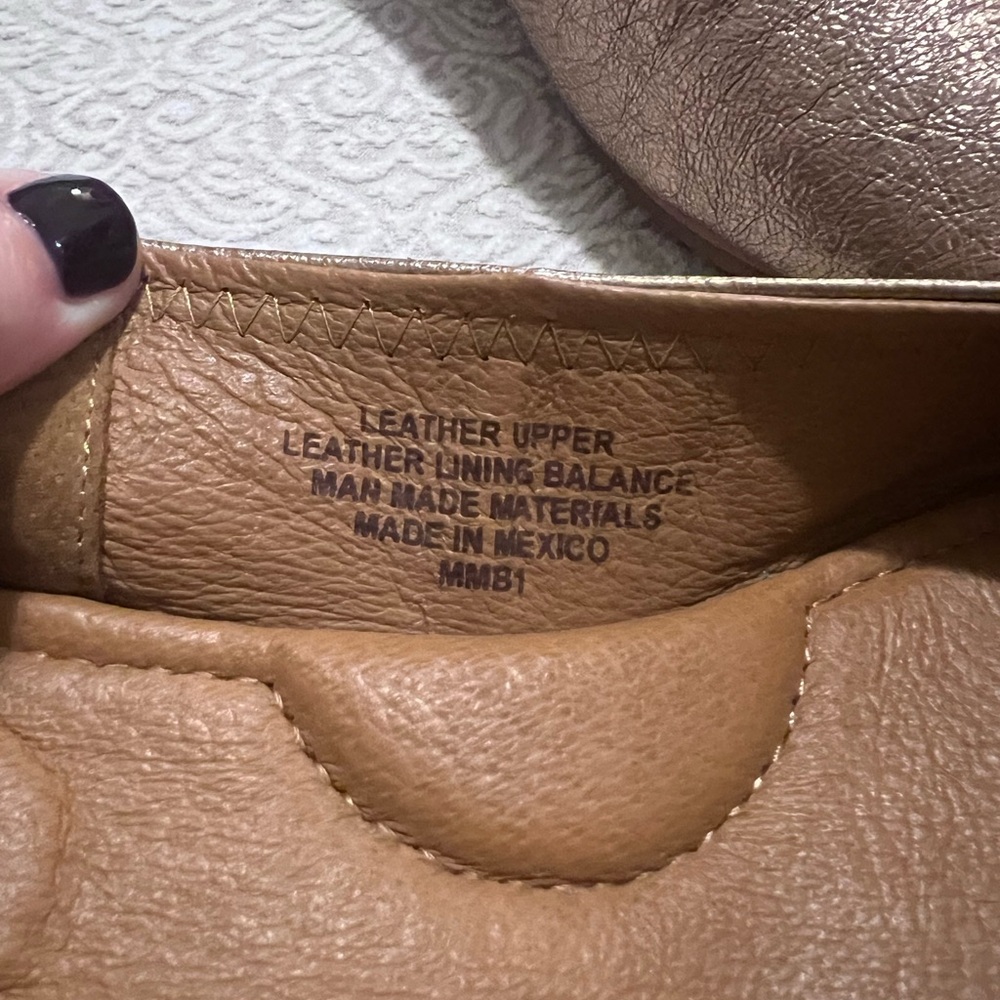 Sofft Shoes Leather Size 7 Kenni Soft Gold Scrunch Back Ballet Flats - Picture 6 of 11